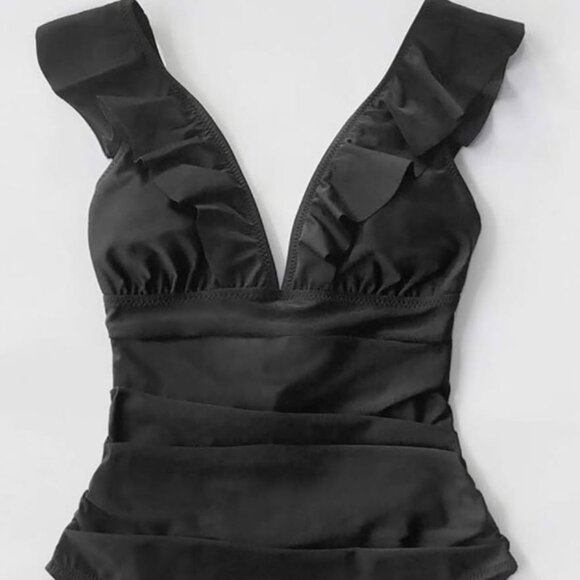 Cupshe Black One-Piece Swimsuit – Size XL NWT - Picture 4 of 6